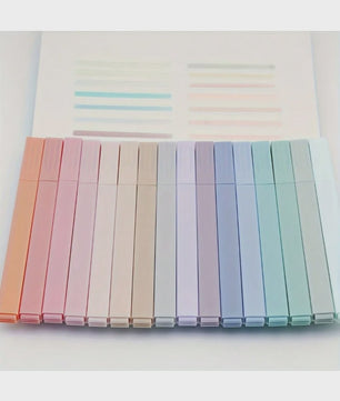 Pastel Markeerstiften Set - Vlekkeloos & Vervaagvrij voor Journals, School & Kantoor