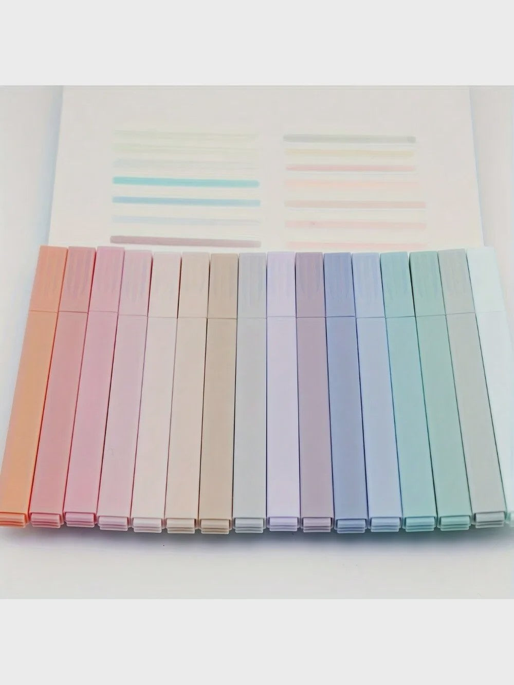 Pastel Markeerstiften Set - Vlekkeloos & Vervaagvrij voor Journals, School & Kantoor