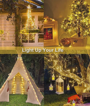 Solar LED Slinger Verlichting - Waterdicht & Sfeervol voor Tuin, Kerst & Feesten