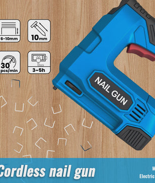 Draadloos Elektrisch Nietpistool - 2-in-1 Oplaadbaar voor Meubelstoffering, Houtbewerking & DIY