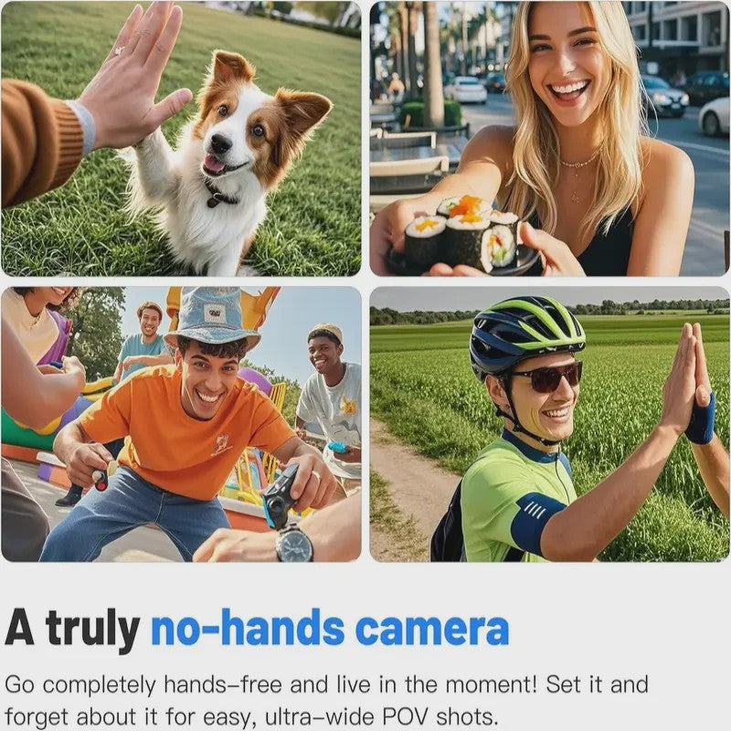 Mini Body Camera Full HD met WiFi - Draagbaar voor Motor, Fiets & Sportactie