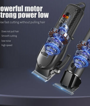 Professionele Baardtrimmer en Tondeuse Kit met LCD Display