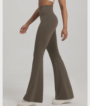 Naked Hoge Taille Bell Bottom Broek - Taille Corrigerend & Heupliftend voor Yoga & Fitness