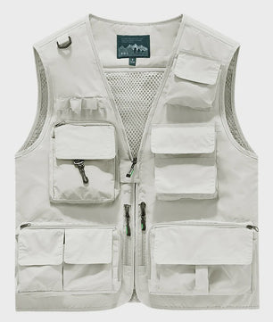 Herfst/Winter Heren Outdoor Werkkleding Vest met Mesh - Ademend & Veel Zakken