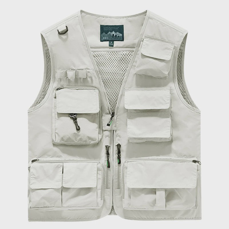 Herfst/Winter Heren Outdoor Werkkleding Vest met Mesh - Ademend & Veel Zakken