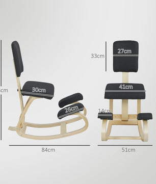 Ergonomische Kniekruk met Rugleuning - Verbeter uw Zithouding en Voorkom Rugklachten
