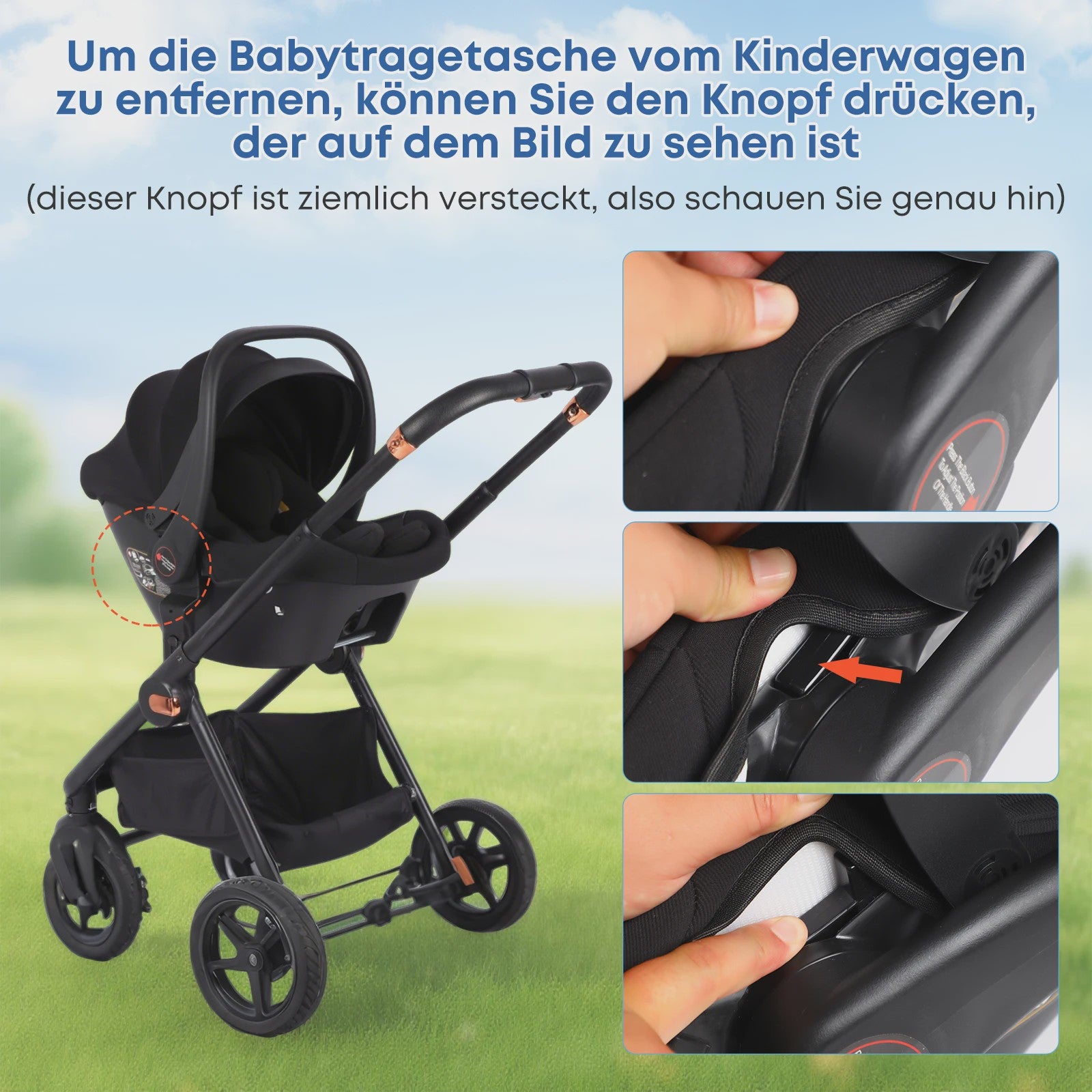 Baby Voyage Baby Autostoeltje Groep 0+ (0-12 Maanden) - Max 12kg, Zonnekap, I-Size