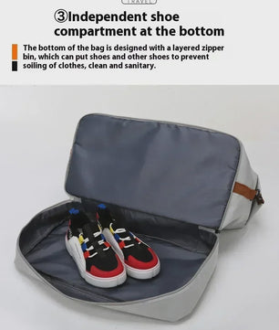 Grote Reistas Sporttas Duffle Bag - Waterafstotend, Schoenenvak, Ideaal voor Reizen & Fitness