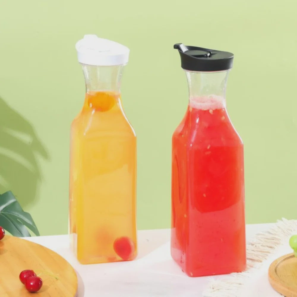 1000ML Vierkante Sapkan van Kunststof met Deksel - Ideaal voor Koelkast en Voorraadkast