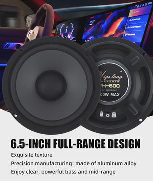 6.5 Inch 600W Coaxiale Autoluidspreker - Universele HiFi Stereo Speaker