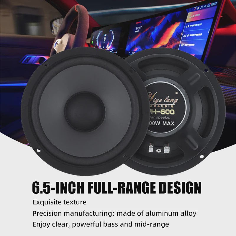 6.5 Inch 600W Coaxiale Autoluidspreker - Universele HiFi Stereo Speaker