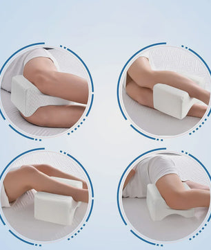 Ergonomisch Kniekussen van Traagschuim voor Zijslapers | Wasbare Hoes & Slaapriem