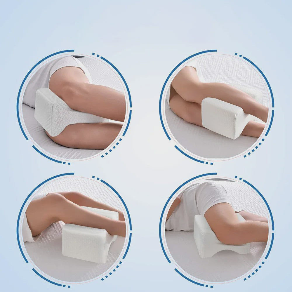 Ergonomisch Kniekussen van Traagschuim voor Zijslapers | Wasbare Hoes & Slaapriem