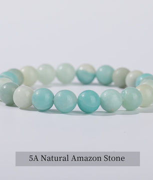 Natuurstenen Armband Dames - Elastisch, Blauw, Yoga & Healing Sieraden