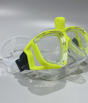 Professionele Duikset: Duikbril met GoPro Mount & All-Dry Snorkel voor Scuba Diving