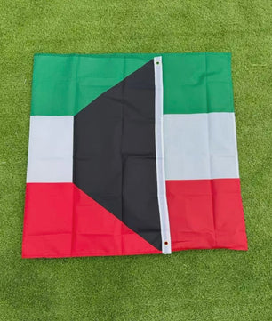 Kuwait Vlag 150x90cm - Duurzaam Polyester, Binnen & Buiten