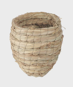 Handgeweven Stro Vogel Nest - Natuurlijk Huisje voor Vogels, Kwartels & Parkieten