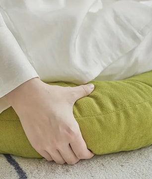 Groot Rond Zitkussen Vloerkussen Dikke Meditatiekussen voor Volwassenen & Kinderen - Comfortabel Tatami Kussen