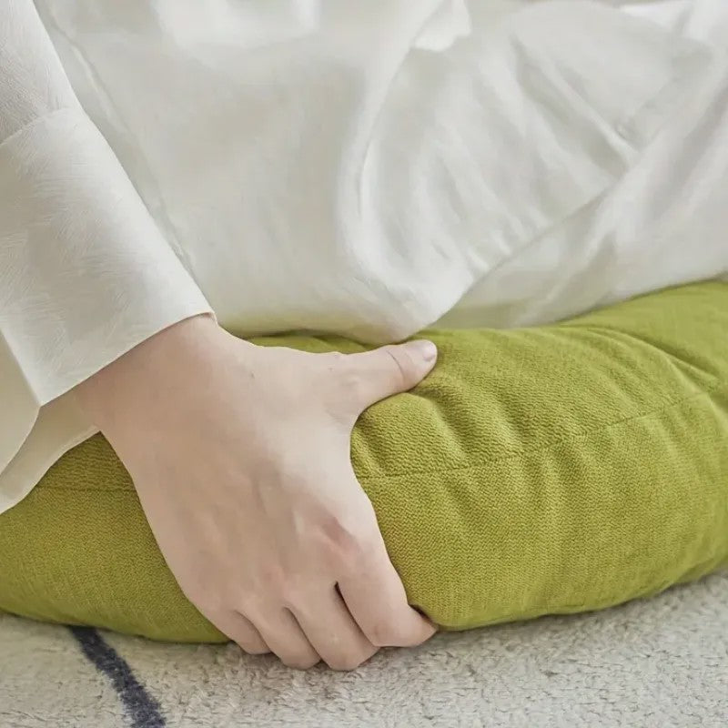 Groot Rond Zitkussen Vloerkussen Dikke Meditatiekussen voor Volwassenen & Kinderen - Comfortabel Tatami Kussen