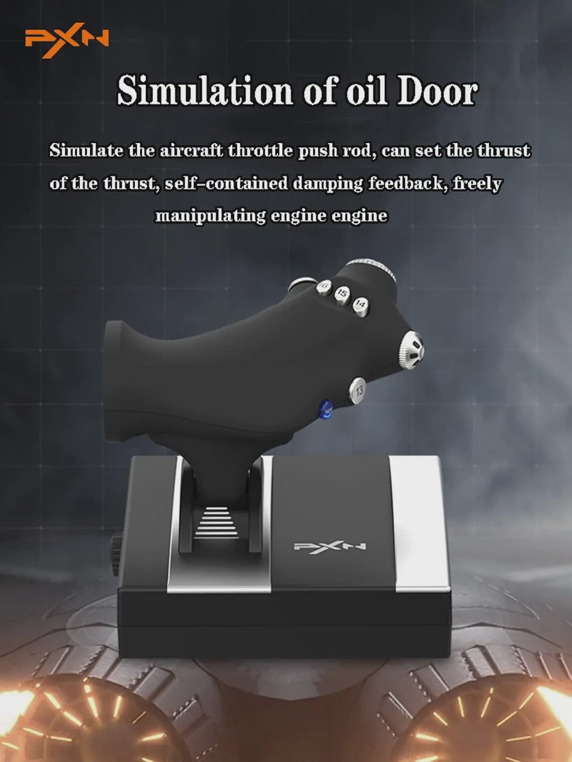PXN-2119Pro Flight Joystick voor PC - Trilling Simulator Stick met USB