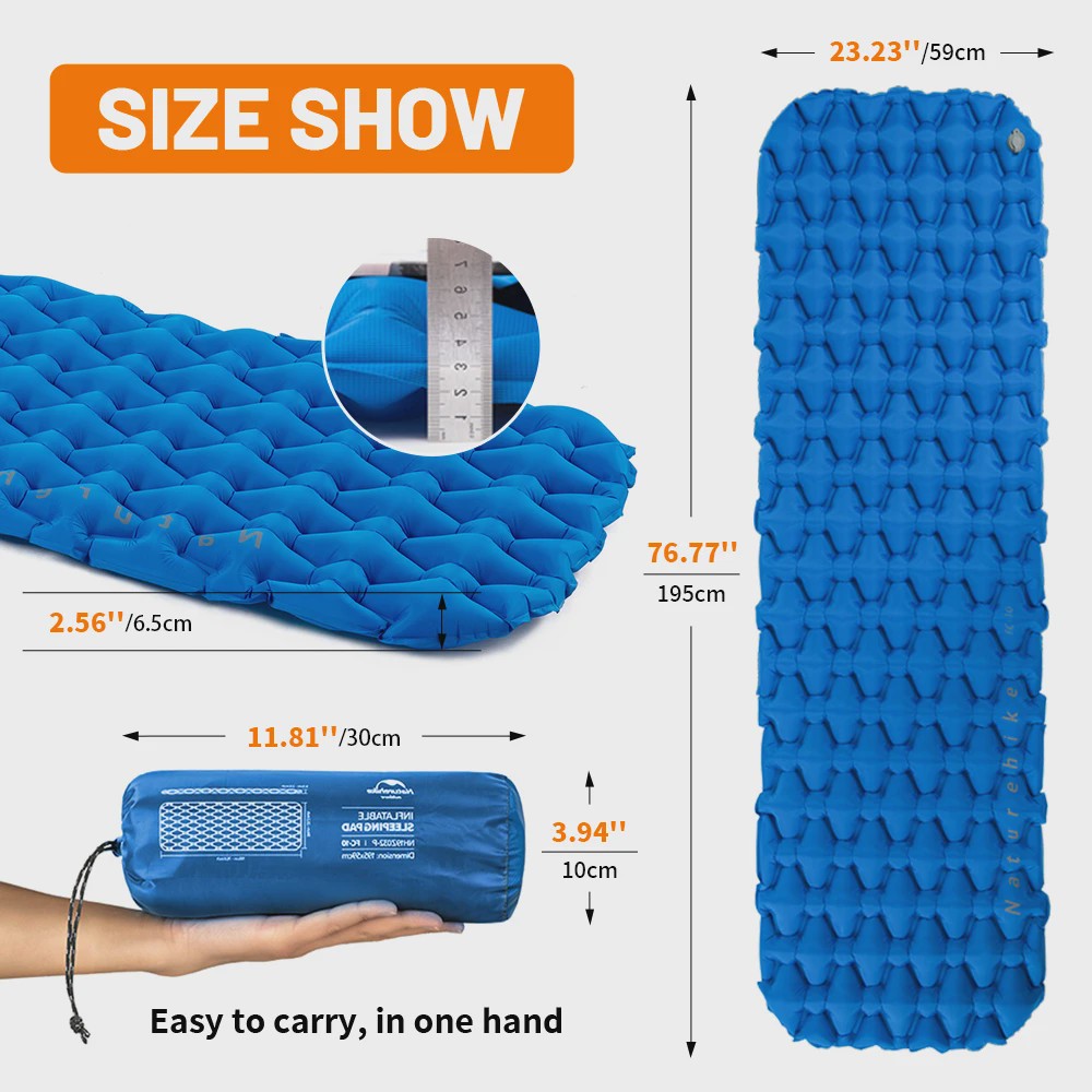 Naturehike Opblaasbaar Slaapmatje - Ultralicht & Compact Kampeerbed
