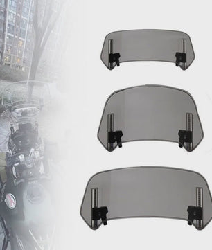 Universeel Verstelbaar Motorfiets Windscherm Verlengstuk - Clamp-On Spoiler Deflector