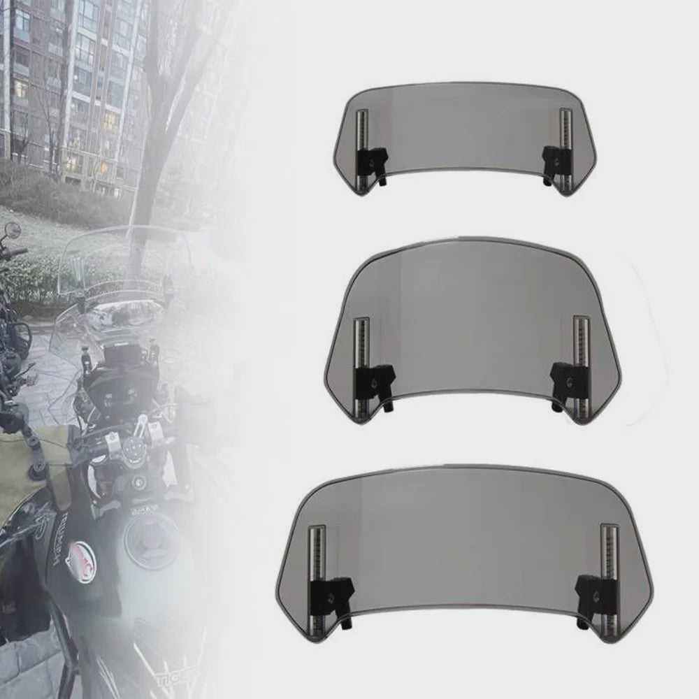 Universeel Verstelbaar Motorfiets Windscherm Verlengstuk - Clamp-On Spoiler Deflector