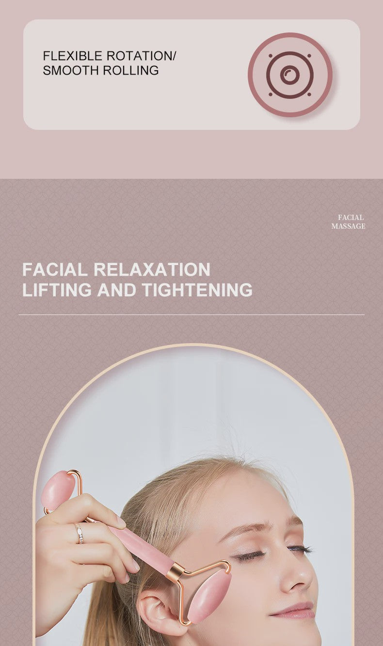 Gezichtsroller & Gua Sha Set - Resin Massage Roller voor Gezicht, Nek en Ogen - Beauty & Huidverzorging