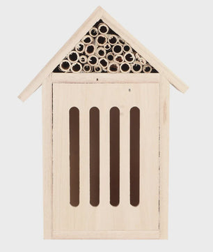 Houten Insectenhotel en Bijenhuis - Decoratieve Nestkast voor Tuin en Balkon