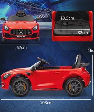 Elektrische Kinderauto Mercedes-Benz AMG GTR 12V met 2.4G Afstandsbediening