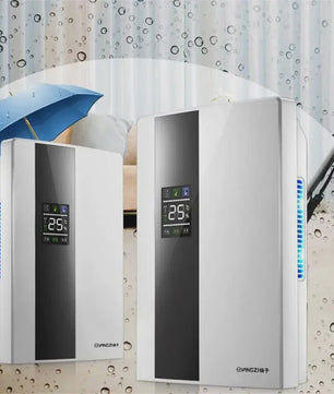 2-in-1 Draagbare Luchtontvochtiger & Luchtreiniger - Stil, Efficiënt voor Huis, Slaapkamer, Keuken, Kelder & Garage