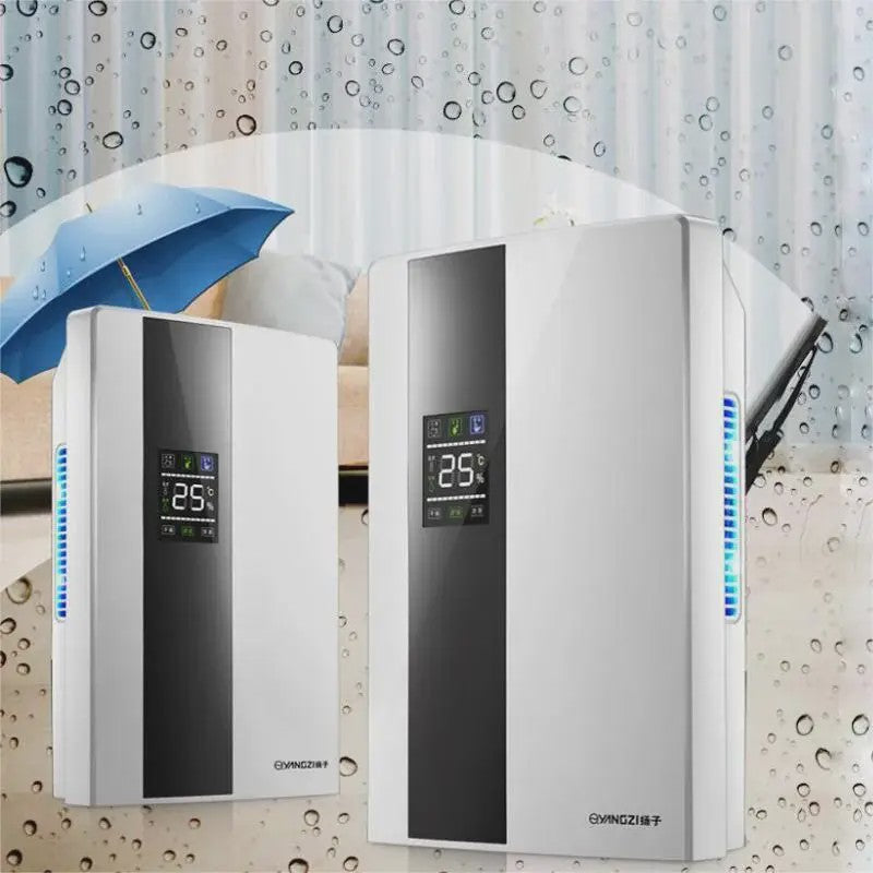 2-in-1 Draagbare Luchtontvochtiger & Luchtreiniger - Stil, Efficiënt voor Huis, Slaapkamer, Keuken, Kelder & Garage