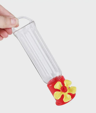 Draagbare Vogel Drinkfles met Ophangdraad - Transparant Plastic Voederbakje voor Tuinvogels