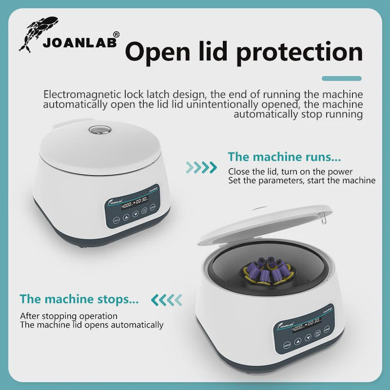 JOANLAB Digitale Laboratorium Centrifuge voor PRP en Bloedbuizen (500-4000rpm)
