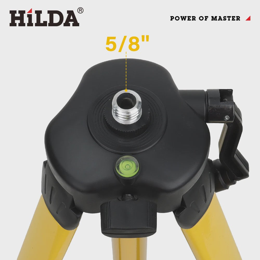 HILDA Laser Waterpas Statief 1.2M/1.5M Verstelbaar Hoogte Ferroalloy Statief met 5/8 Inch Schroefdraad