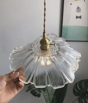 Moderne Glas Glasmozaïek Bloem Hanglamp - Sfeervolle Verlichting voor Woonkamer & Slaapkamer
