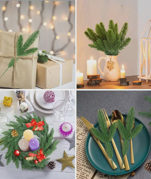 Kunstkerstkrans Norfolk Den: Luxe Groene Slinger voor Deur, Muur & Tafel - Kerstdecoratie