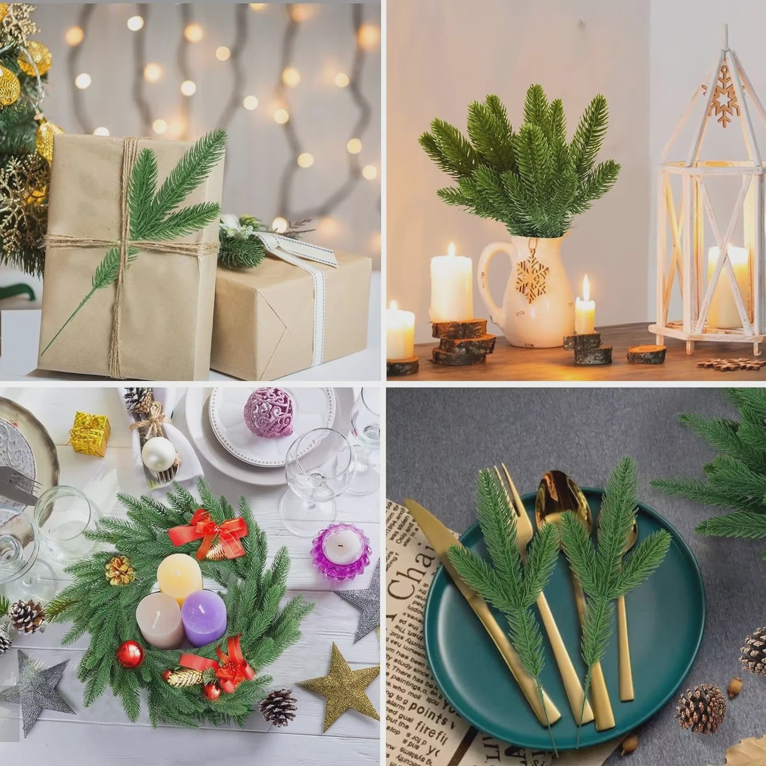 Kunstkerstkrans Norfolk Den: Luxe Groene Slinger voor Deur, Muur & Tafel - Kerstdecoratie