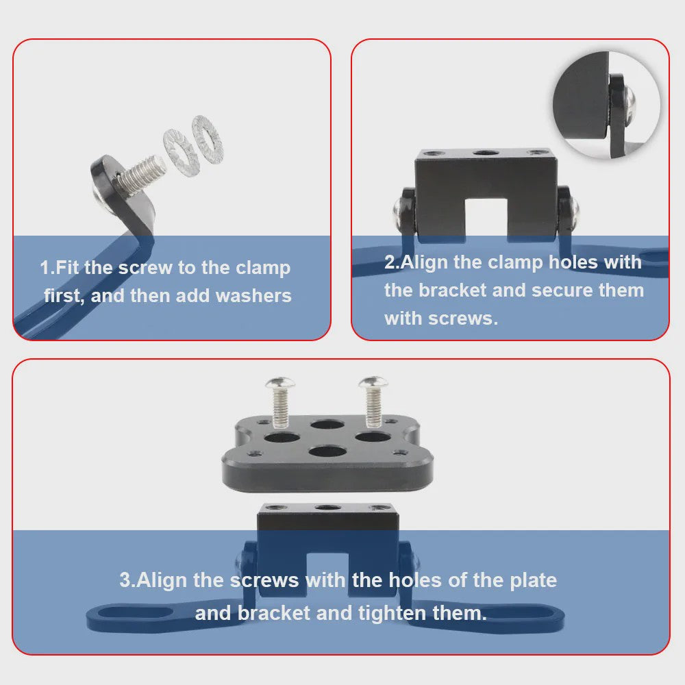 GPS Navigatie Stuurklem Houder 22mm/28mm Motorfiets Mount Bracket