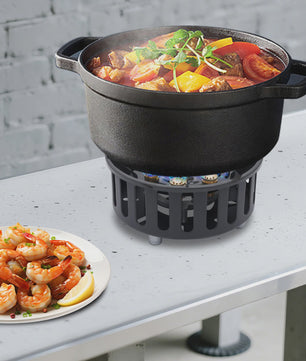 Draagbare Camping Gasbrander 21000W - Krachtige Outdoor Kookplaat met Adapters