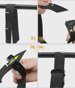 Verstelbare Hangende Buikspierbanden (Ab Straps) voor Pull-up Bar & Home Gym Oefeningen