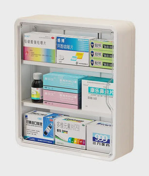 Wandmontage Medicijnkast Organizer - Transparant, Grote Capaciteit Medicijnopslag
