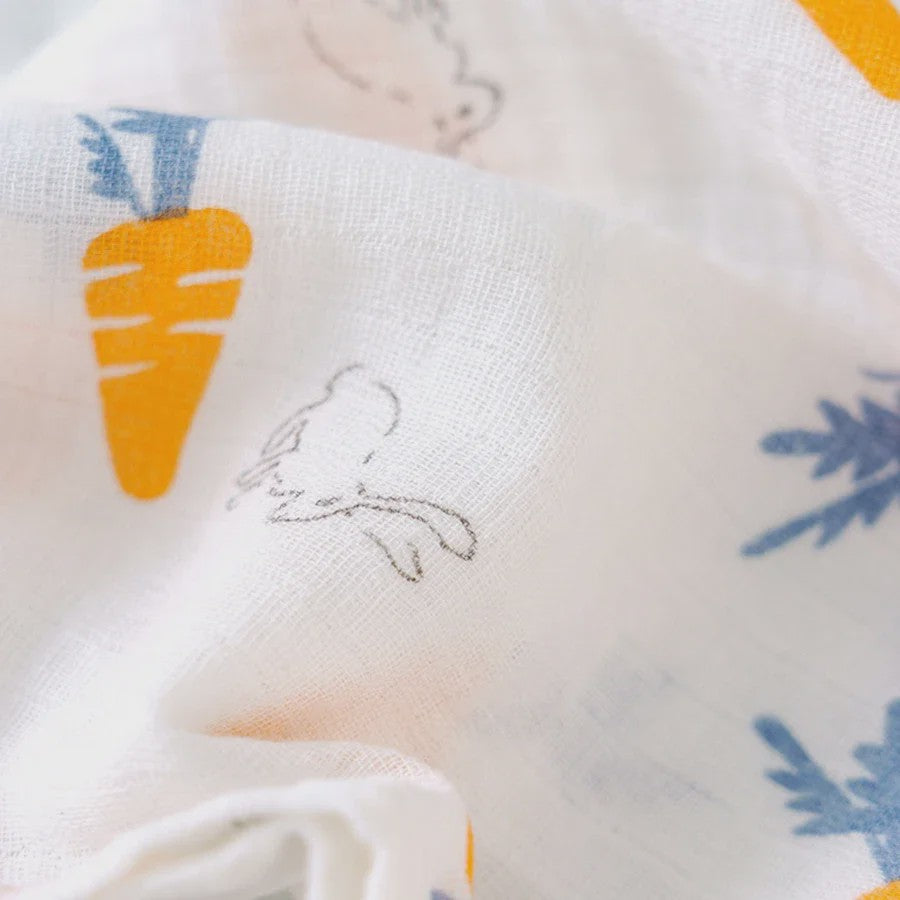 Zachte Katoenen Baby Swaddle Deken - 2 Laags Muslin, Sneldrogend & Ademend