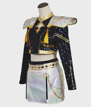 Glitter Cosplay Kostuum Set voor Dames - Feest, Carnavalsoutfit & Rollenspel