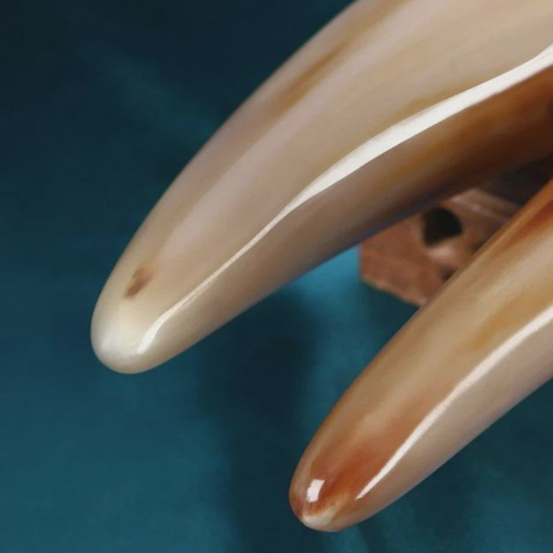 Natuurlijke Buffelhoorn Guasha Massage Tool - Ontspanning & Therapie