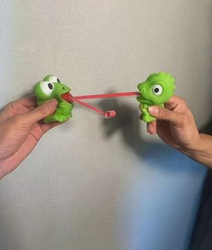 Grappig Fidget Speelgoed: Knijp Kikker of Dino met Uitsteek Tong