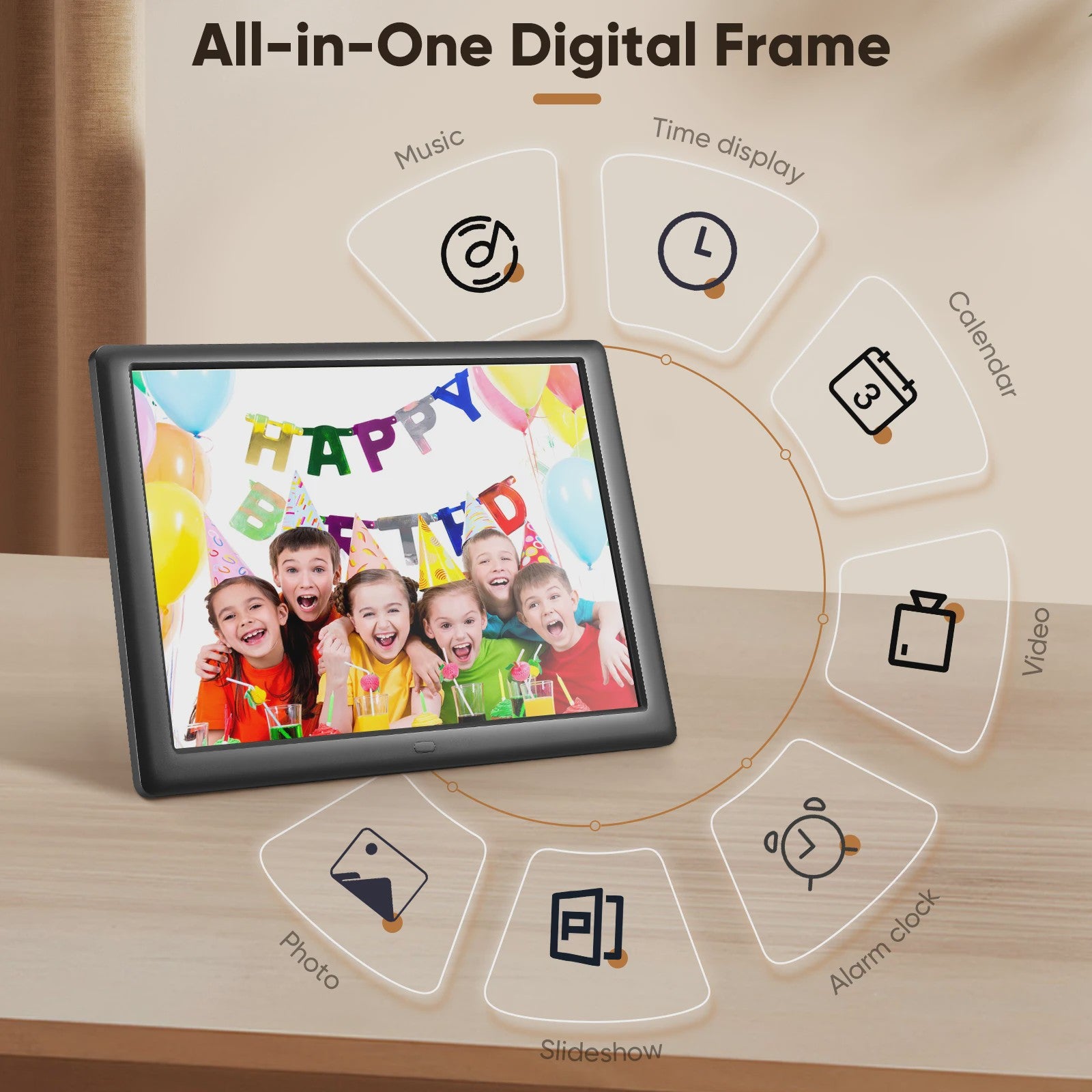 10 Inch Digital Photo Frame Electronic 1920*1080IPS/Music/Video Player/Calendar/Alarm USB Or SD Card With Remote Control