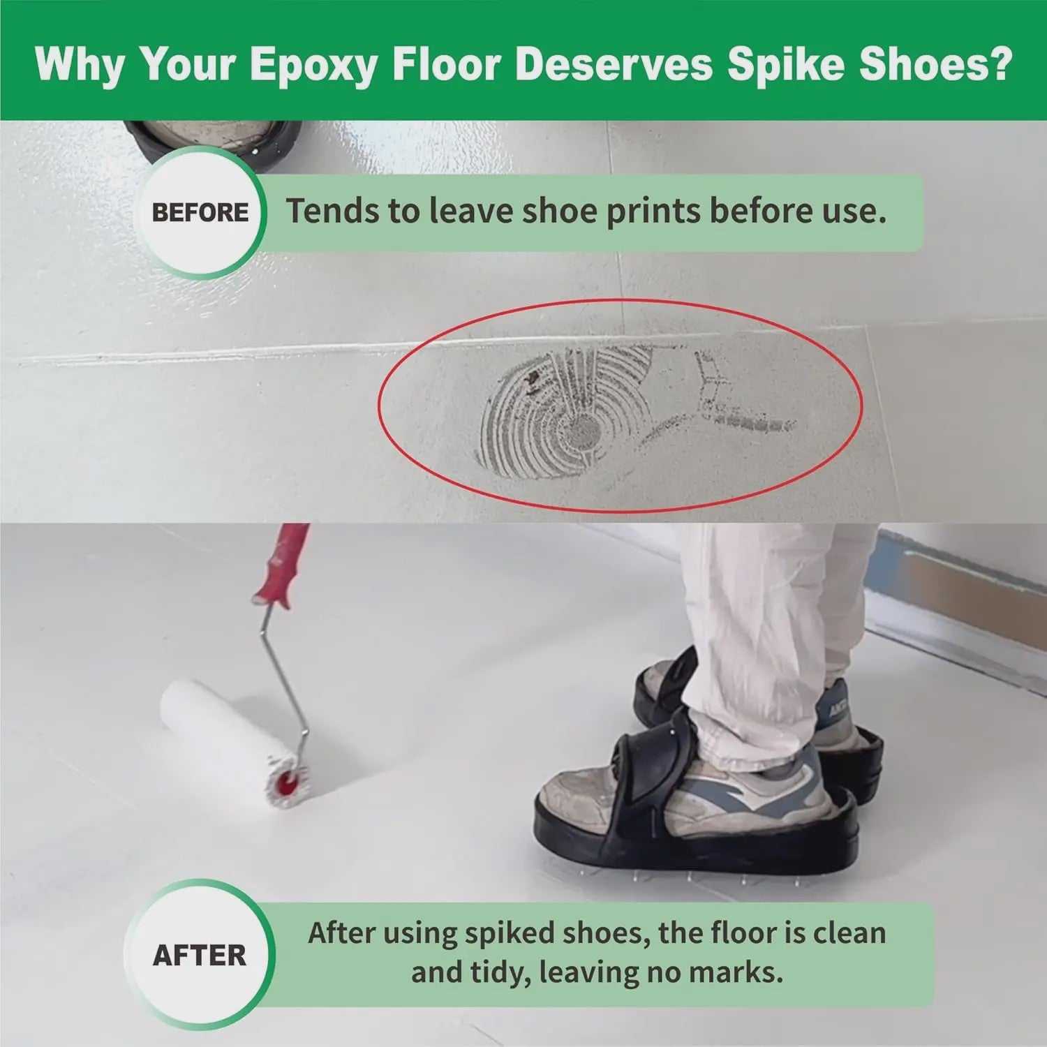 Spikeschoenen voor Epoxy en Vloercoatings - Professionele Afwerking