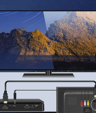 Compacte DVD Speler met HDMI, USB, Type-C en Touch Panel - Zwart