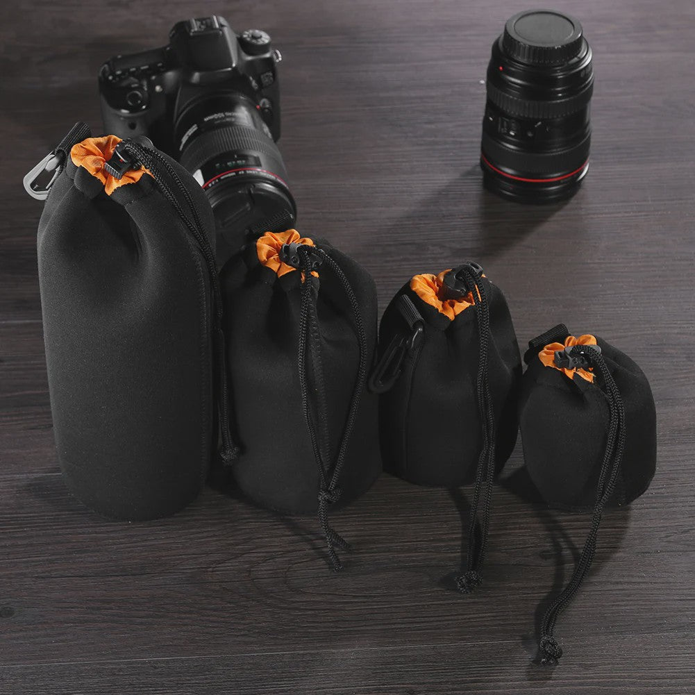 Waterdichte Neopreen Cameralens Pouch - Zachte Beschermhoes voor Digitale SLR Camera's